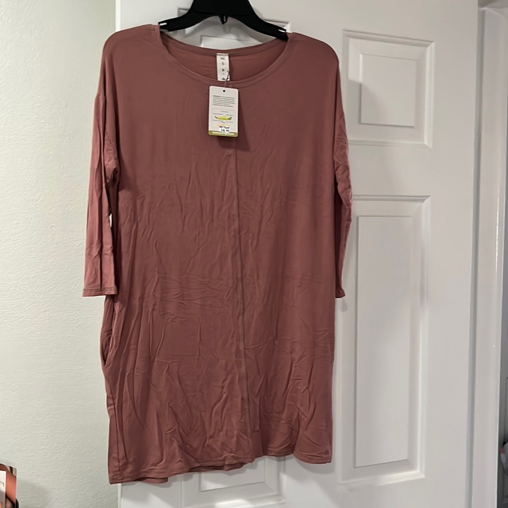 Mitoshop bamboo tunic 3/4 sleeves w pockets